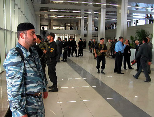 At the airport of Grozny, Chechnya. Photo by www.chechnyafree.ru