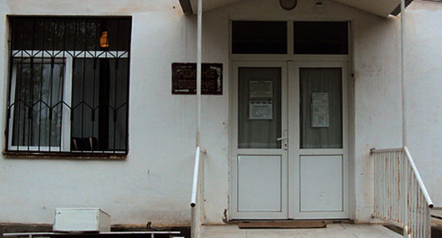 Entrance to the maternity ward of the Malgobek Central District Hospital (CDH) No. 1. Photo by the "Caucasian Knot"