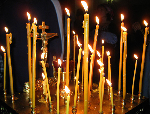 Memorial service on casualties of terror act at the marketplace in Vladikavkaz. Church of Great Martyr St George the Victorious, September 10, 2010. Photo by the "Caucasian Knot"

