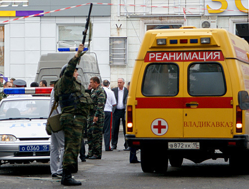 Place of terror act at central marketplace in Vladikavkaz, North Ossetia, September 9, 2010. Photo by Vladimir Mukagov for the "Caucasian Knot"