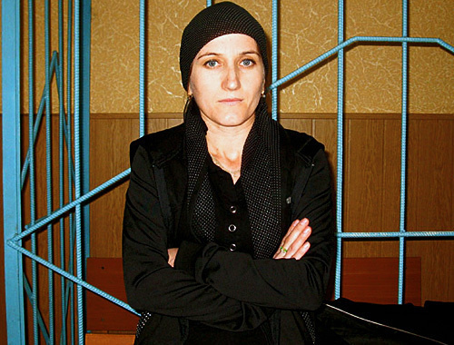 Sapiyat Magomedova at the Sovietskiy Federal Court of the Republic of Dagestan, Makhachkala, November 10, 2010. Photo by the "Caucasian Knot"