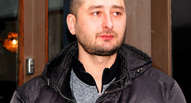 Arkadi Babchenko at the Kokoteatteri Theatre in Helsinki, November 15, 2010. Photo by the "Caucasian Knot"