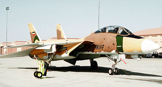 F-14 fighter jet in colours of Iranian Air Froces. Photo by http://ru.wikipedia.org