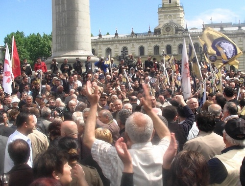 Rally of the People's Forum in Freedom Square in Tbilisi, May 21, 2011. Photo by the "Caucasian Knot"