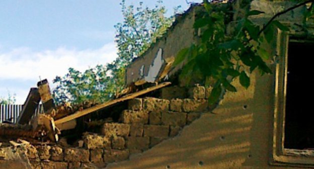 A house in the village of Chontaul, Kizilyurt District of Dagestan, destroyed in the special operation on May 26, 2011, where Dzhamaludin Sharapudinov's body was found. Photo from http://pravozashita05.ru