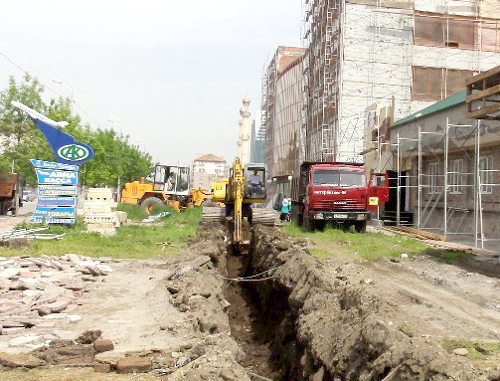 Reconstruction of Akhmad Kadyrov Avenue in Grozny. Photo from the website of the Ministry for Housing and Municipal Facilities of the Chechen Republic (http://mgkhs.ru)