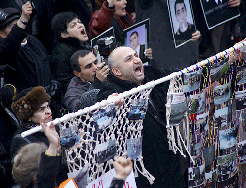 Rally in memory of victims of mass disorders on March 1, 2008, in Yerevan, organized by the Armenian National Congress (ANC), Armenia, Yerevan, March 1, 2011. Photo: ©PanARMENIAN Photo/Sedrak Mkrtchyan