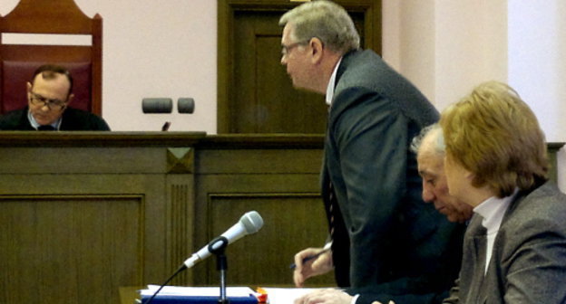 Dmitry Pankov, Aslan Cherkesov's advocate, speaks at the session of the Supreme Court of the Russian Federation, Moscow, January 24, 2012. Photo by Yulia Buslavskaya for the "Caucasian Knot"