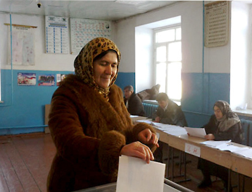 Dagestan, Municipal Formation "Bezhtin Precinct", December 4, 2011, elections to the State Duma of the Russian Federation. Courtesy by the RIA "Dagestan"