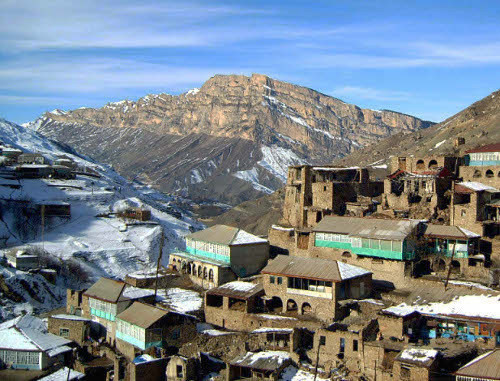 Winter in the mountainous Dagestan, Akhvakh District, village of Tagmagitl. Photo by Akhmed Magomedov for the "Caucasian Knot"