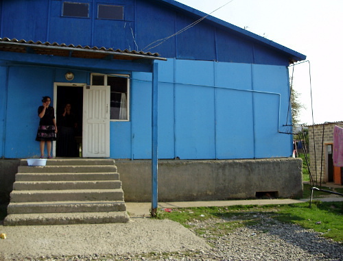 Barack for IDPs from North Ossetia, Ingushetia, refugee camp in the village of Ali-Yurt, September 24, 2011. Photo by Malika Batsaeva for the "Caucasian Knot"