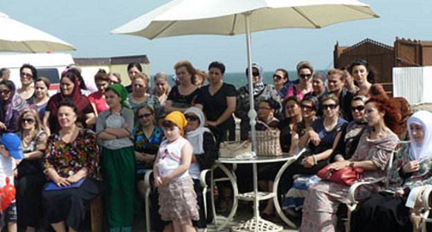 Official opening of the first bathing season on the beach for women and children "Ostrovok", Dagestan, May 31, 2012. Courtesy of www.riadagestan.ru

 