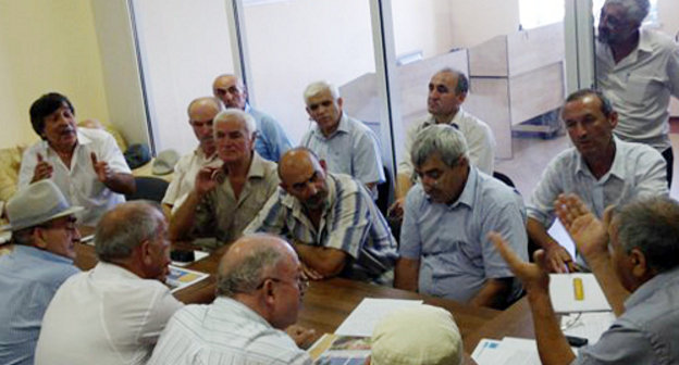 Sitting of the Board of Elders of the Kumyk Nation, Dagestan, Makhachkala, July 7, 2012. Photo by Ruslan Gereev