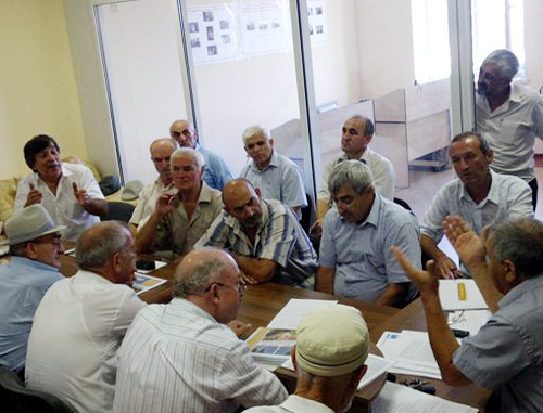 Sitting of the Board of Elders of the Kumyk Nation, Dagestan, Makhachkala, July 7, 2012. Photo by Ruslan Gereev