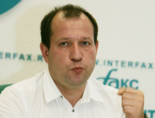 Igor Kalyapin, the head of the Inter-Regional "Committee Against Torture", at a press conference on the unresolved murders of human rights defenders; Moscow, July 13, 2012. Photo by Tatiana Gantimurova for the "Caucasian Knot"