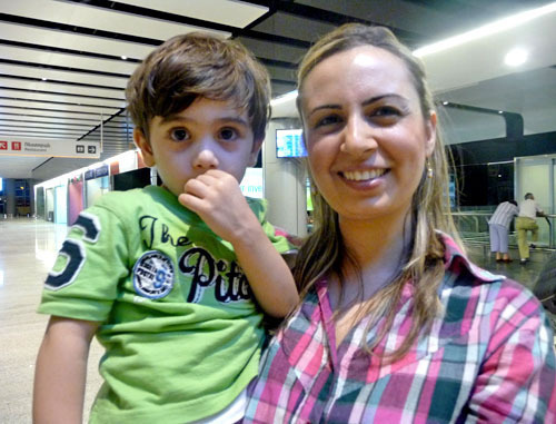 Over 100 Syrian Armenians arrive in Armenia; in the photo: Lucine Nazaryan has come with her family; Armenia, Yerevan, August 6, 2012. Photo by Armine Martirosyan for the "Caucasian Knot"