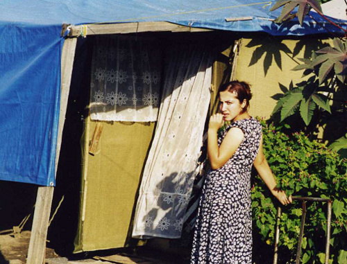 Territory of temporary accommodation centre (TAC) "Promzhilbaza" in Karabulak, Ingushetia. Photo by Tatiana Gantimurova for the "Caucasian Knot"