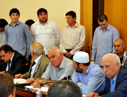 Applicants to the adaptation commission wait for the decision, Dagestan, Makhachkala, September 26, 2012. Photo by Sergey Rasulov