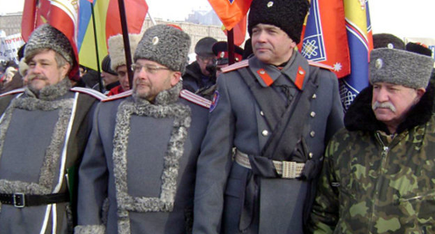 Cossacks at rally; Moscow, February 4, 2012. Courtesy of http://ckwrf.ru