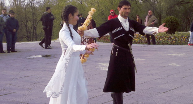 "Adyghe Djegu" in Cherkessk, Karachay-Cherkessia, April 25, 2013. Photo by Asya Kapaeva for the "Caucasian Knot"