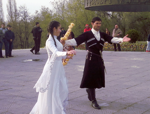 "Adyghe Djegu" in Cherkessk, Karachay-Cherkessia, April 25, 2013. Photo by Asya Kapaeva for the "Caucasian Knot"