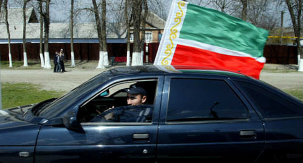 Inauguration of Ramzan Kadyrov, the city of Gudermes, April 2007. Photo by www.chechnyafree.ru