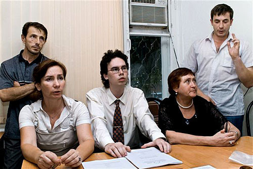 Natalia Estemirova (left). Photo by the Human Rights Centre (HRC) "Memorial", www.hro.org, Andrei Blinushov