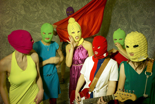 Music band Pussy Riot. Photo by Igor Mukhin, http://commons.wikimedia.org/wiki/File:Pussy_Riot_by_Igor_Mukhin.jpg?uselang=ru, GNU Free Documentation License