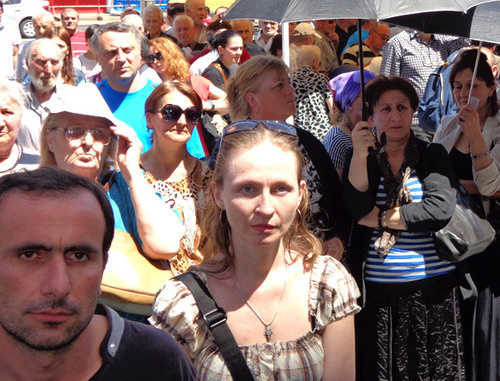 Protest action demanding to amend anti-discrimination law. Tbilisi, May 17, 2014. Photo by Inna Kukudzhanova for the ‘Caucasian Knot’. 