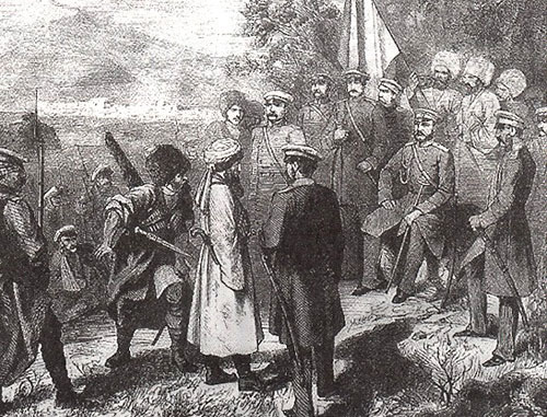 Surrender of Imam Shamil  (P.Z.Zakharov-Chechenets). Photo: http://ru.wikipedia.org