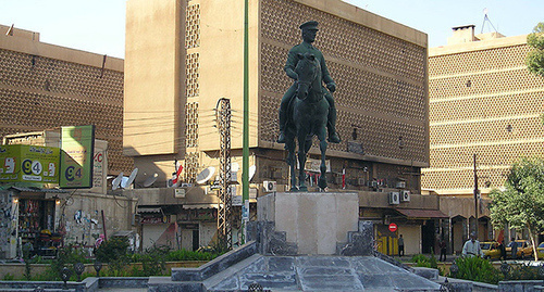 Square of the 8th of March, Deir ez-Zor. Photo http://commons.wikimedia.org/wiki/File:Deir_ez-Zour-March8Square_front.jpg