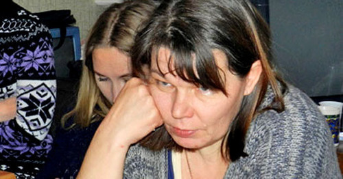 Olga Stepanova, a mother of five children, a participant of the February hunger strike. Volgograd, February 2014. Photo by Tatyana Filimonova for the "Caucasian Knot"