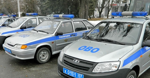 Police cars in Nalchik. Photo: the Ministry of Internal Affairs (MIA) for Kabardino-Balkaria https://07.mvd.ru/