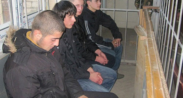 During the trial against Geogrian teens. The supreme court room of South Ossetia. December 2, 2009. Photo by the "Caucasian Knot"