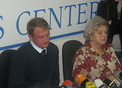 The meeting of Aleksey Dymovsky and the journalists. Press-conference in Moscow, Independent press-center, November 10, 2009. Photo by the "Caucasian Knot"