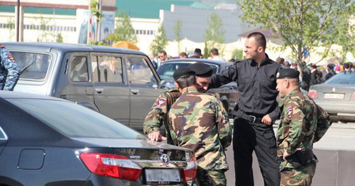 The law enforcers. Chechnya. Photo by Magomed Magomedov for the "Caucasian Knot"