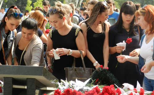 Participants of the rally "Beslan-Volgograd: pain and sorrow of entire planet", Volgograd, September 3, 2015. Photo by Tatiana Filimonova for the ‘Caucasian Knot’. 