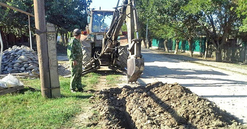 Repair of the water-pipe. Photo http://www.riadagestan.ru/