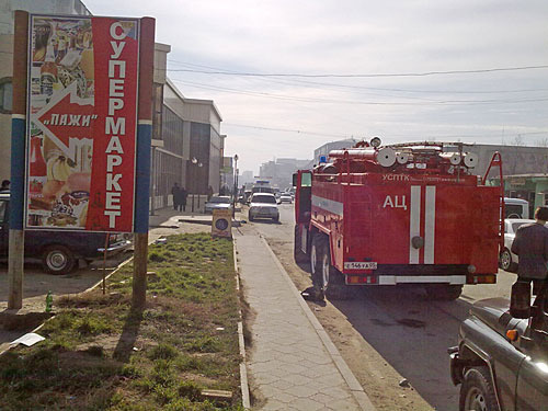 Operation to neutralize members of the armed underground in Makhachkala. Irchi Kazak Street. March 22, 2010. Photo by the "Caucasian Knot"