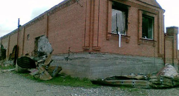 Kartoevs' household - ruined and burnt down. Ingushetia, Ekazhevo, April 2010. Photo by the "Caucasian Knot"