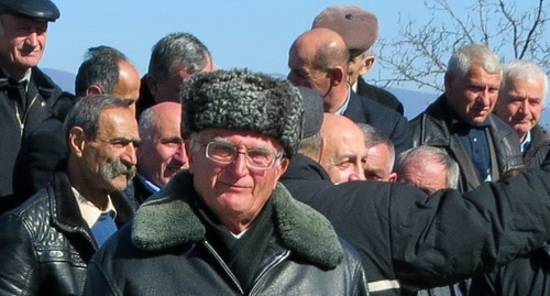 Participants of the vetarans’ rally in Stepanakert. Photo by Alvard Grigoryan for the ‘Caucasian Knot’. 