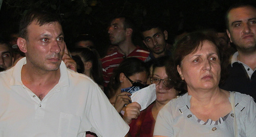 Participants of Yerevan protests, July 21, 2016. Photo by Tigran Petrosyan for the ‘Caucasian Knot’. 