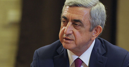 Serzh Sargsyan. Photo: Sputnik / Alexei Druzhinin. 