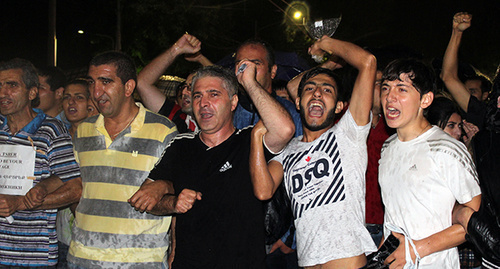 March in support of "Sasna Tsrer" group in Yerevan, July 28, 2016. Photo by Tigran Petrosyan for the ‘Caucasian Knot’. 