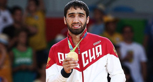 Khasan Khalmurzaev. Photo: http://postpredstvo.ru/2016/08/12/v-postpredstve-ingushetii-gotovyatsya-vstretit-olimpijskogo-chempiona-xasana-xalmurzaeva/