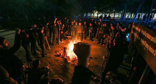 Protest action in the village of Nardaran 26.11.2015. Photo by Aziz Karimov for the "Caucasian Knot"