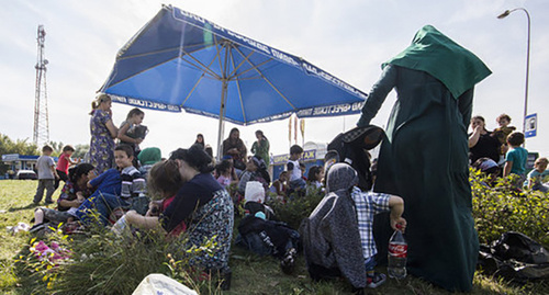 Refugees from Chechnya in a camp near Belarus-Poland border. Photo by Stanislav Korshunov, TUT.BY http://news.tut.by/society/510015.html