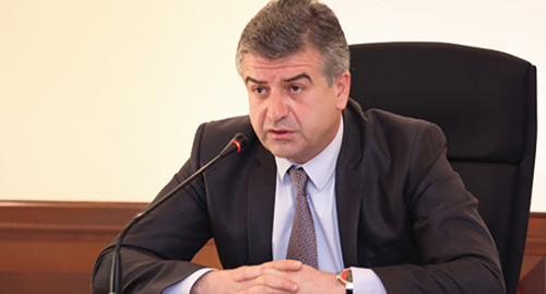 Karen Karapetyan. Photo: http://ru.armeniasputnik.am/politics/20160914/4881894/premyer-Karapetyan-vistuplenie.html