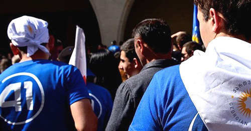 Supporters of the ‘Georgian dreem’. Photo: Sputnik/Alexander Imedashvili