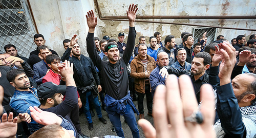 Muslim shiits mark Ashura Day, Azerbaijan, October 12, 2016. Photo by Aziz Karimov for the 'Caucasian Knot'.  